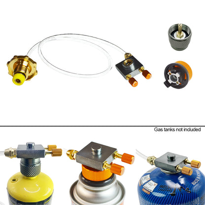 3-in-1 Camping Gas Refill Tool for Flat and Long Canisters